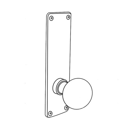 Arrow Lock Dormitory, Exit Mortise Lock, B Knob, G Escutcheon, Satin Chrome AM19 BG 26D